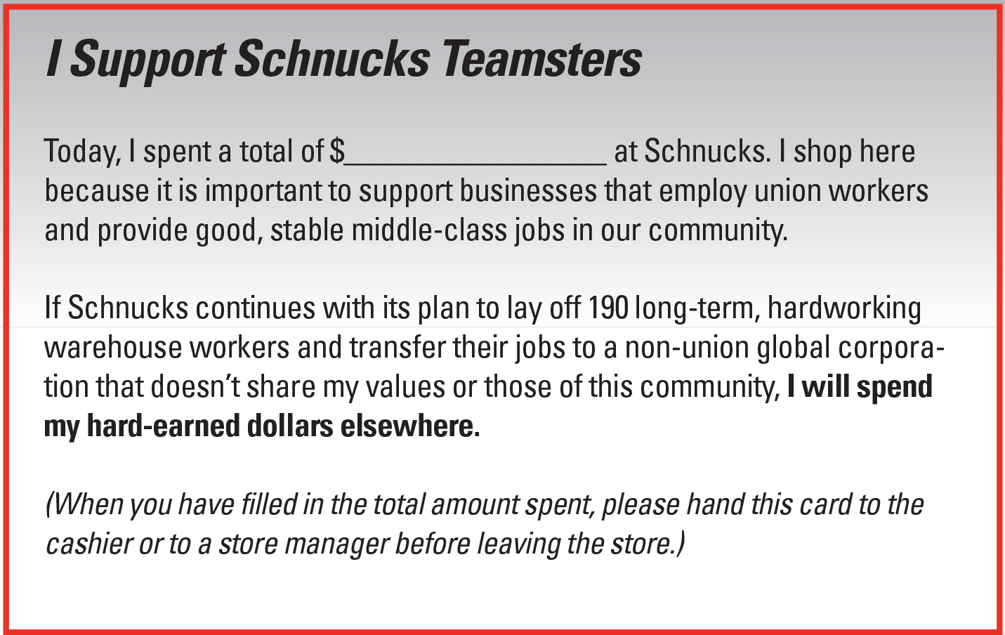I Support Schnucks workers